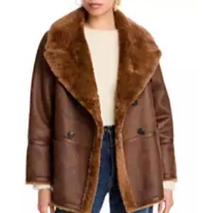 Aqua Brown Teddy Jacket